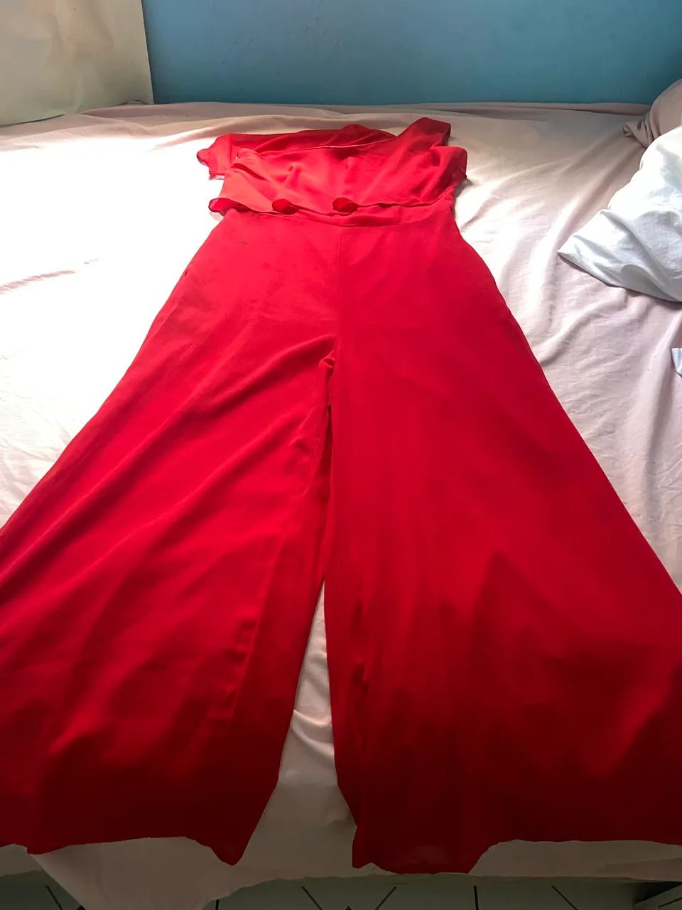 Macacão social vermelho