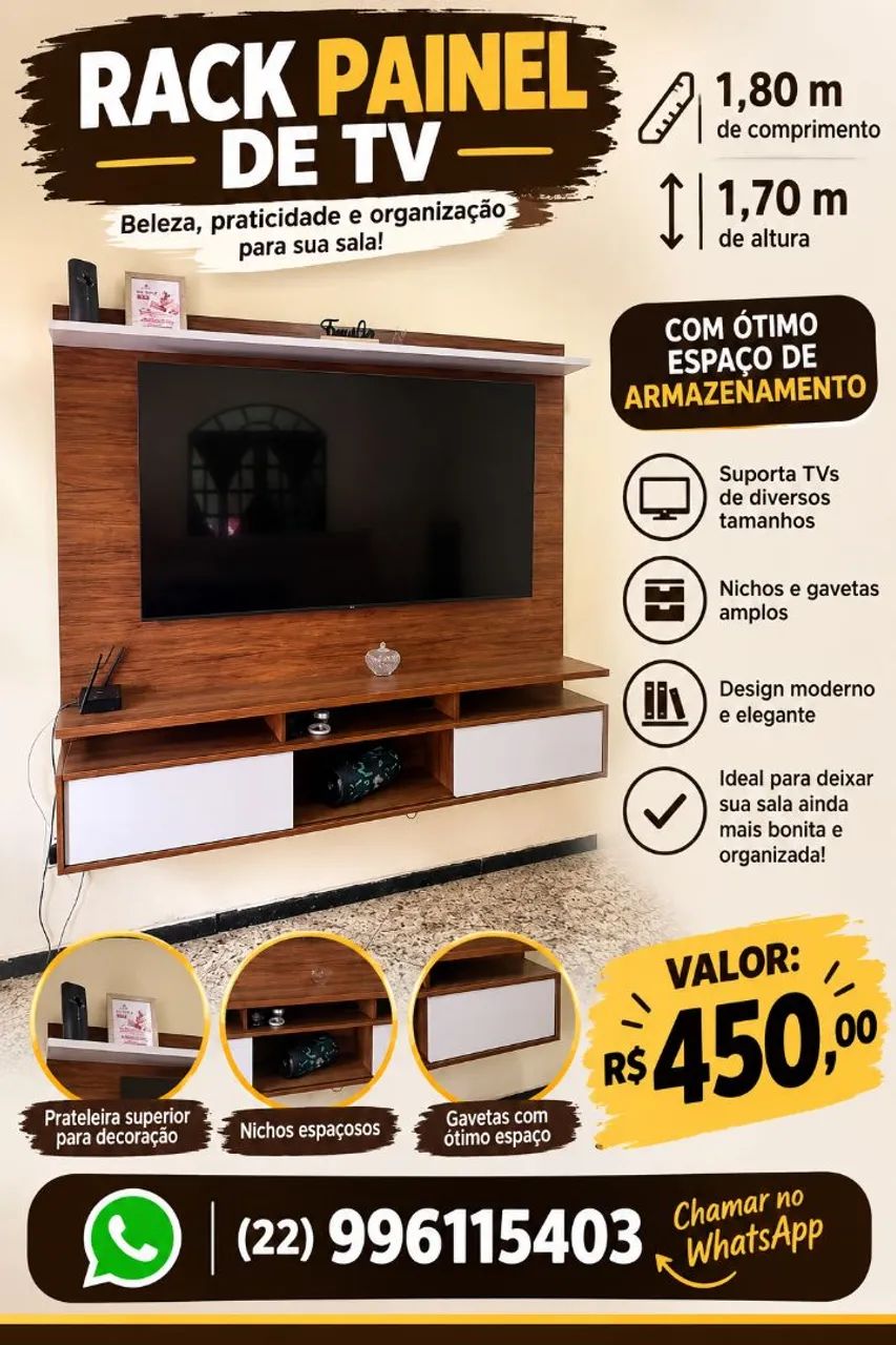 RACK PAINEL DE TV 