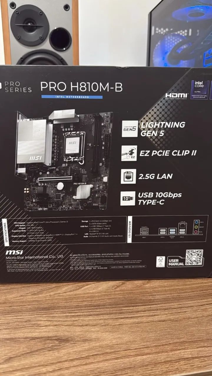 Processador Intel u5 225f + Placa mãe MSI Pro H810M - Foto 5