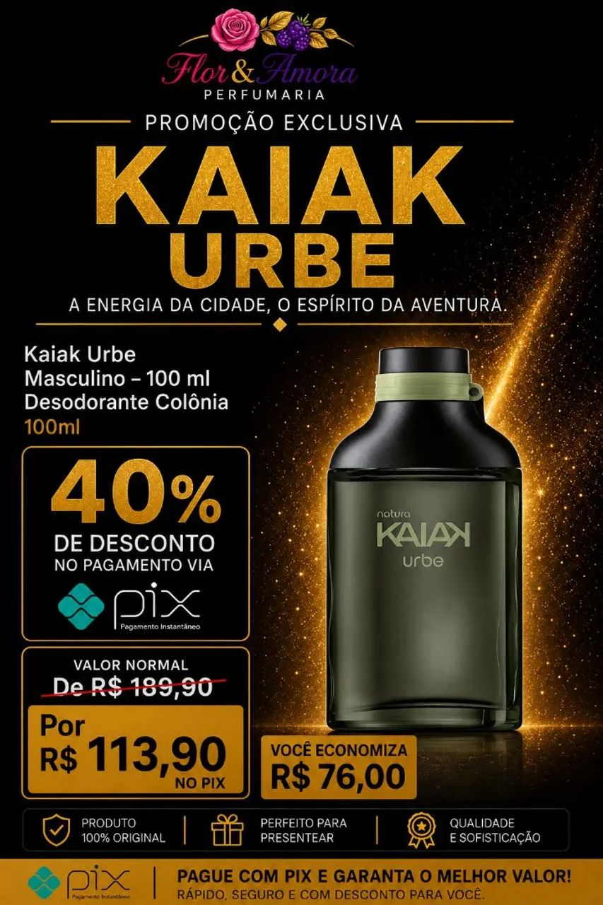 Kaiak Urbe Masculino - 100 ml - Desodorante Colônia