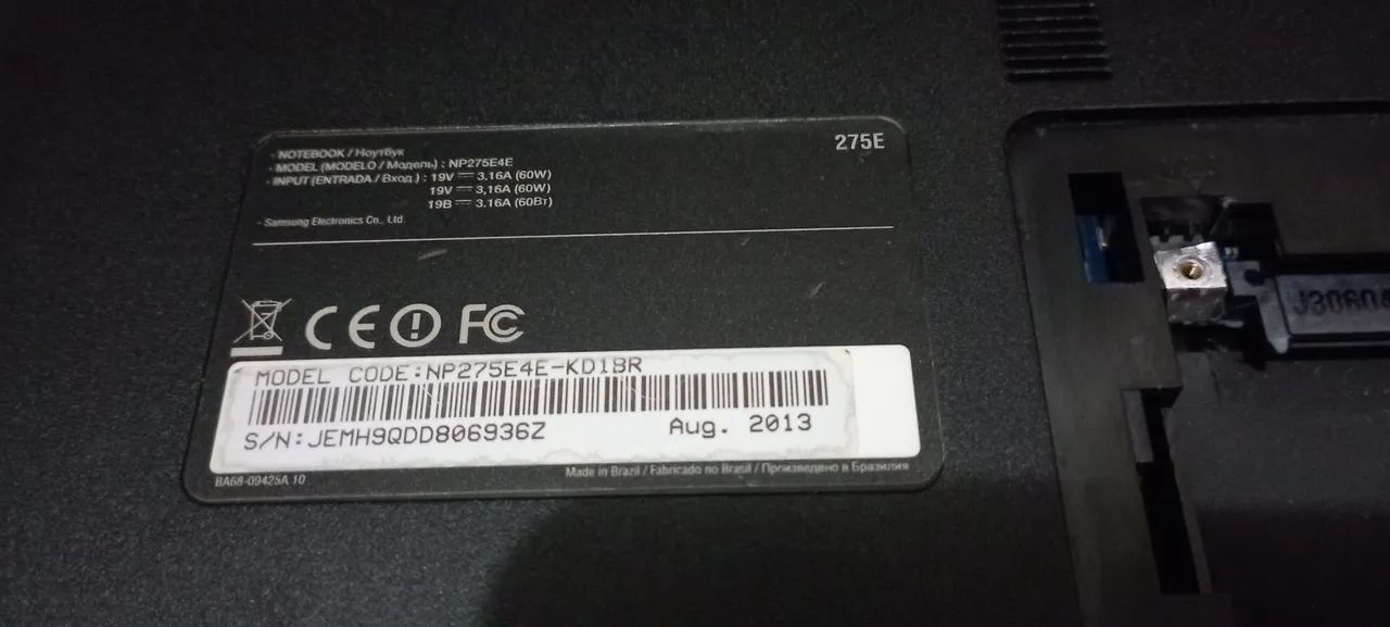 Notebook Samsung + Win11, 4 de Ram, HD 320gb, Bateria ok Ativbook Np275e4e (s/ carregador) - Foto 3