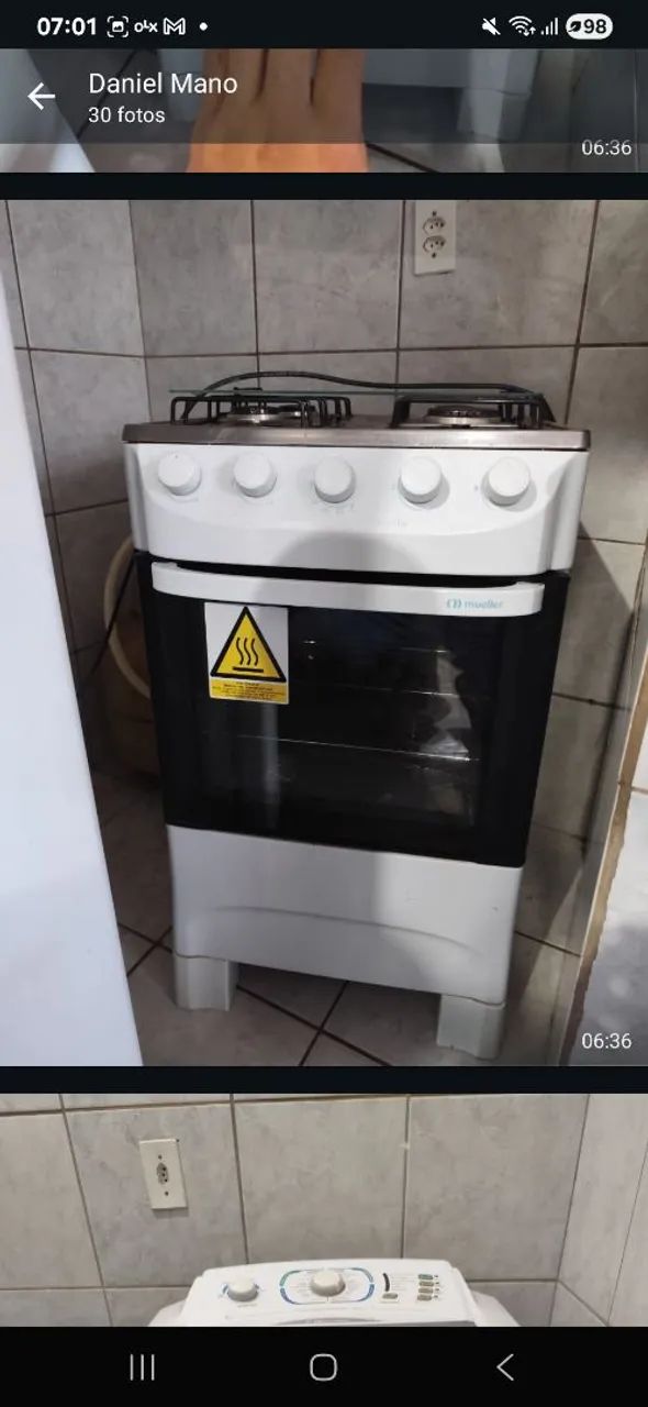 Vendo fogão 4 bocas funcionando perfeitamente  - Foto 2