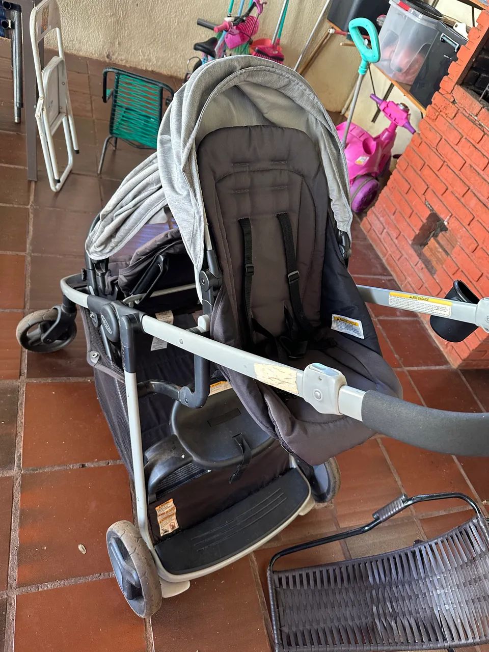 Graco Carrinho de Bebê Gêmeos Passeio Ready2Grow LX 2.0 CZ - Foto 2
