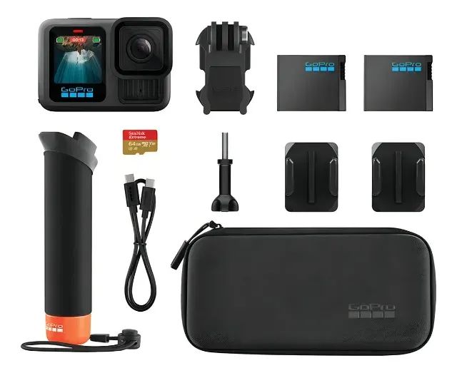 GoPro HERO13 Black Bundle - Kit com Câmera de Ação à Prova d'água 10m, 5.3K60, HLG HDR, 27 - Foto 3