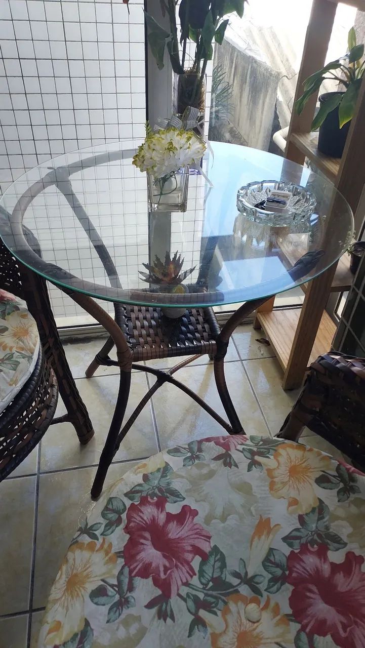 Jogo de terraço em madeira com acabamento entrelaçados  - Foto 5