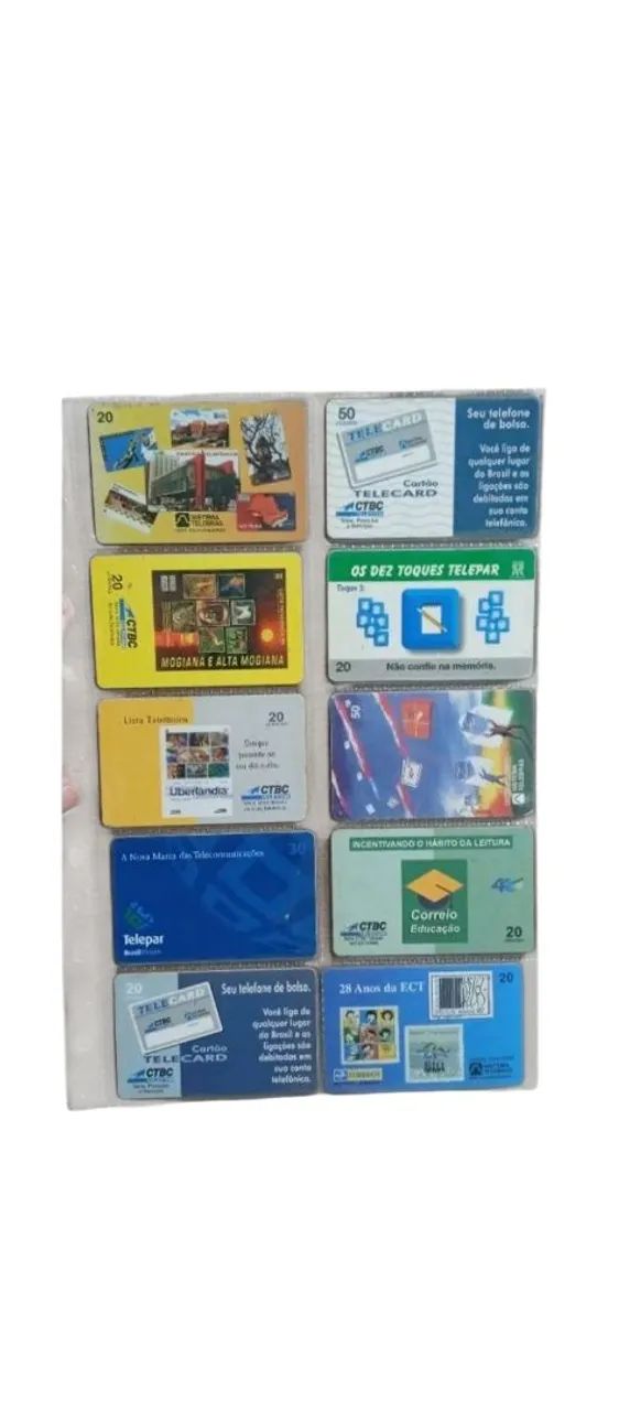 Coleção com 600 Cartões Telefônicos Antigos  - Foto 3