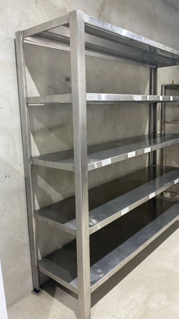 Estante industrial em Aço Inox 304, com 5 prateleiras - Foto 2