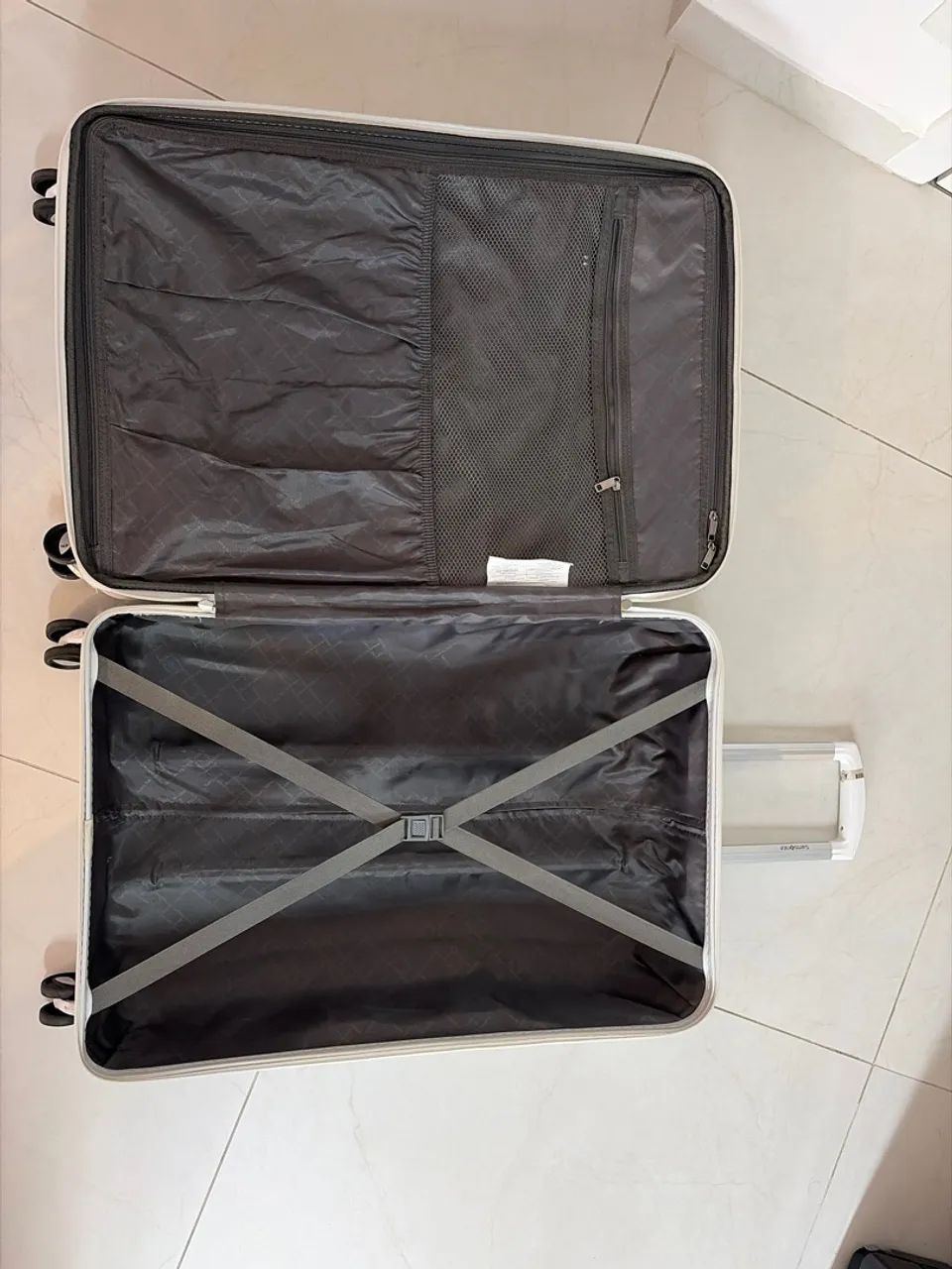 Mala Samsonite branca 23kg - Rígida - Foto 4