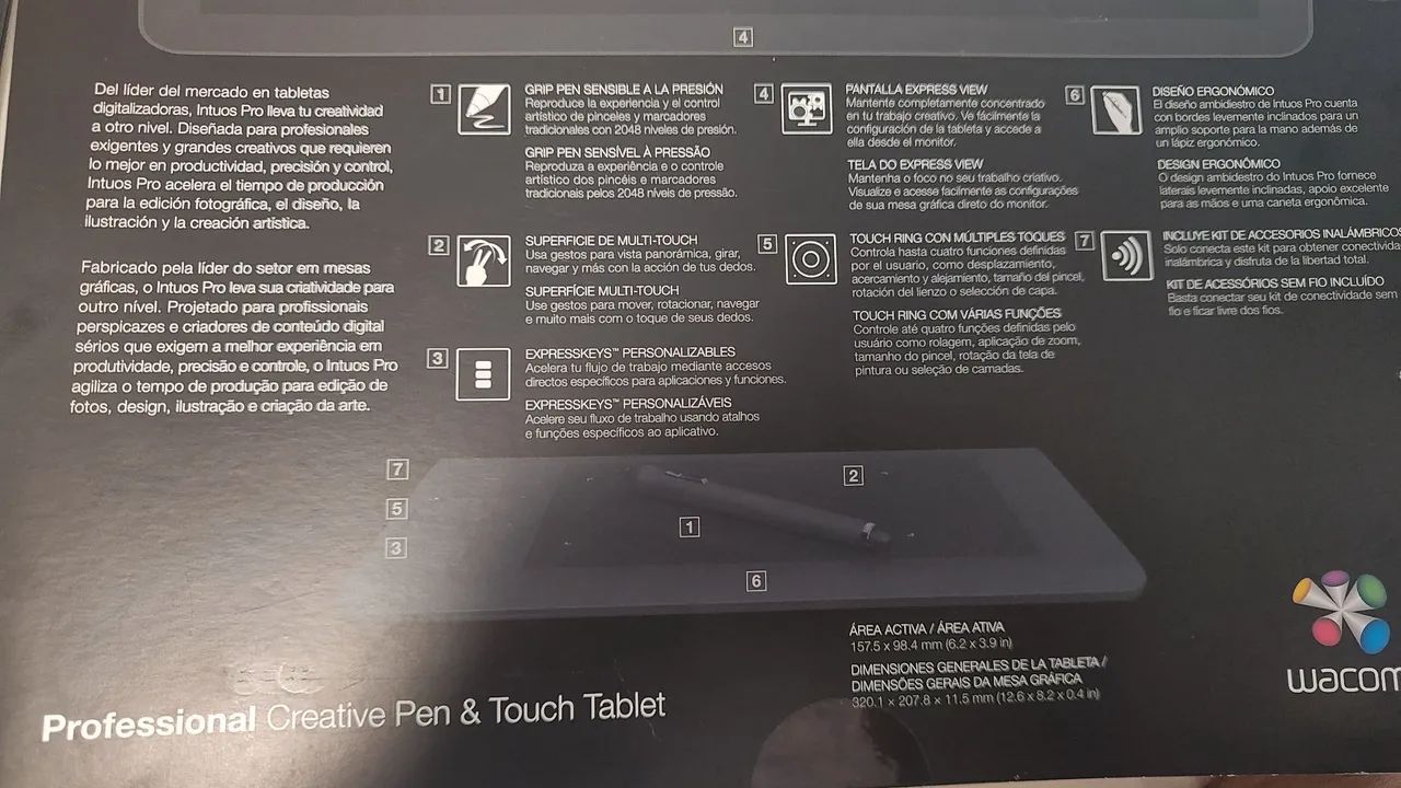 Mesa Digitalizadora Intuos Pro S - Foto 5