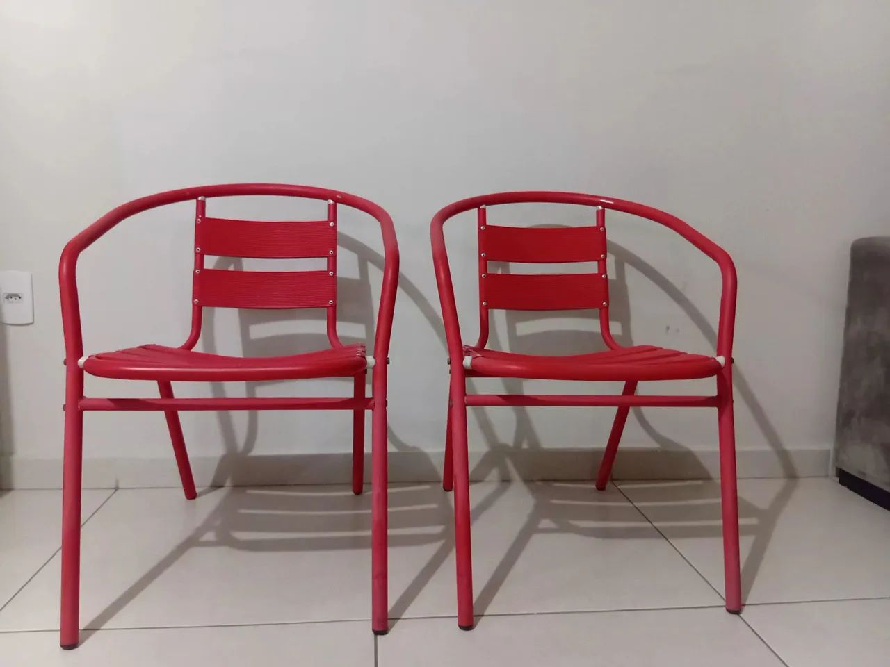 2 cadeiras alumínio. - Foto 2