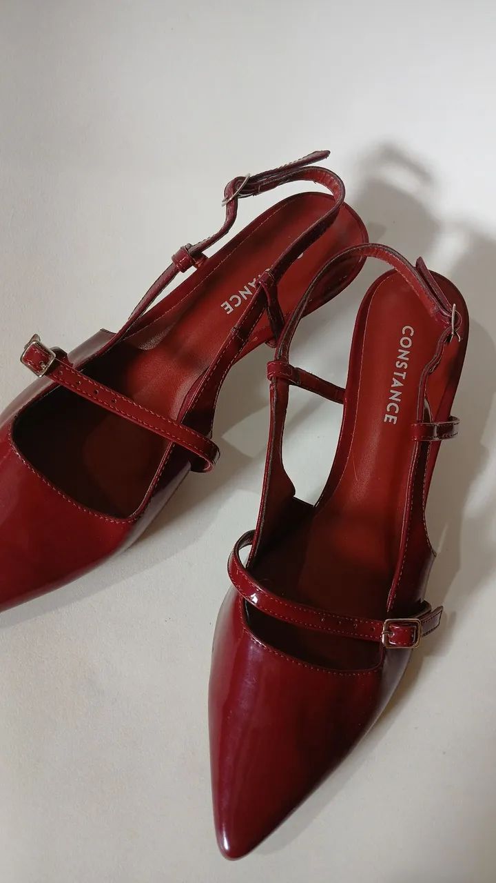 Scarpin Sling-back Constance Bordô - Foto 2