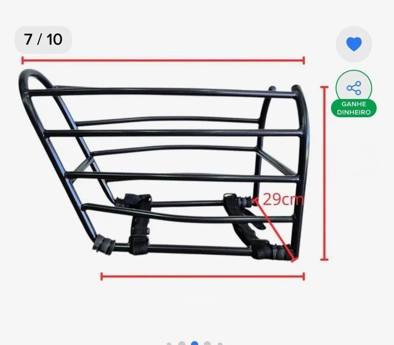 CESTO DE AÇO PARA SCOOTER ACIMA DE 1000 WATTS - Foto 5