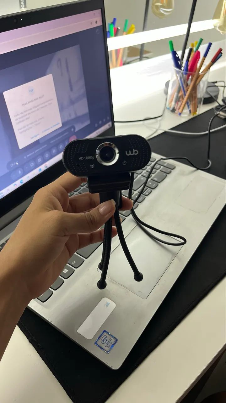 Webcam Full HD 1080p com Tripé