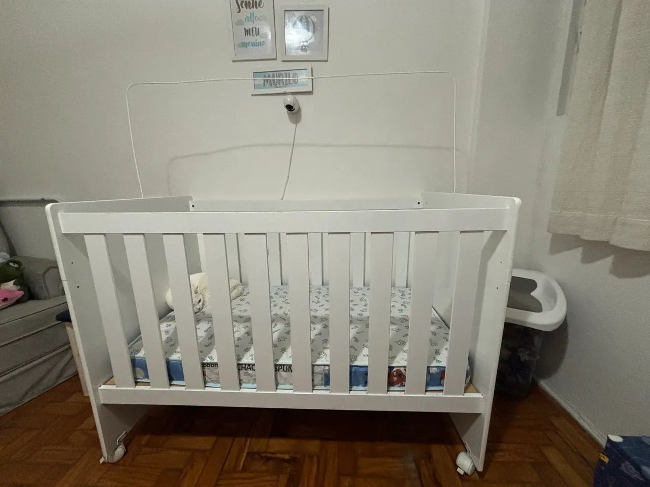 Berço americano 3 em 1 branco  - Foto 5