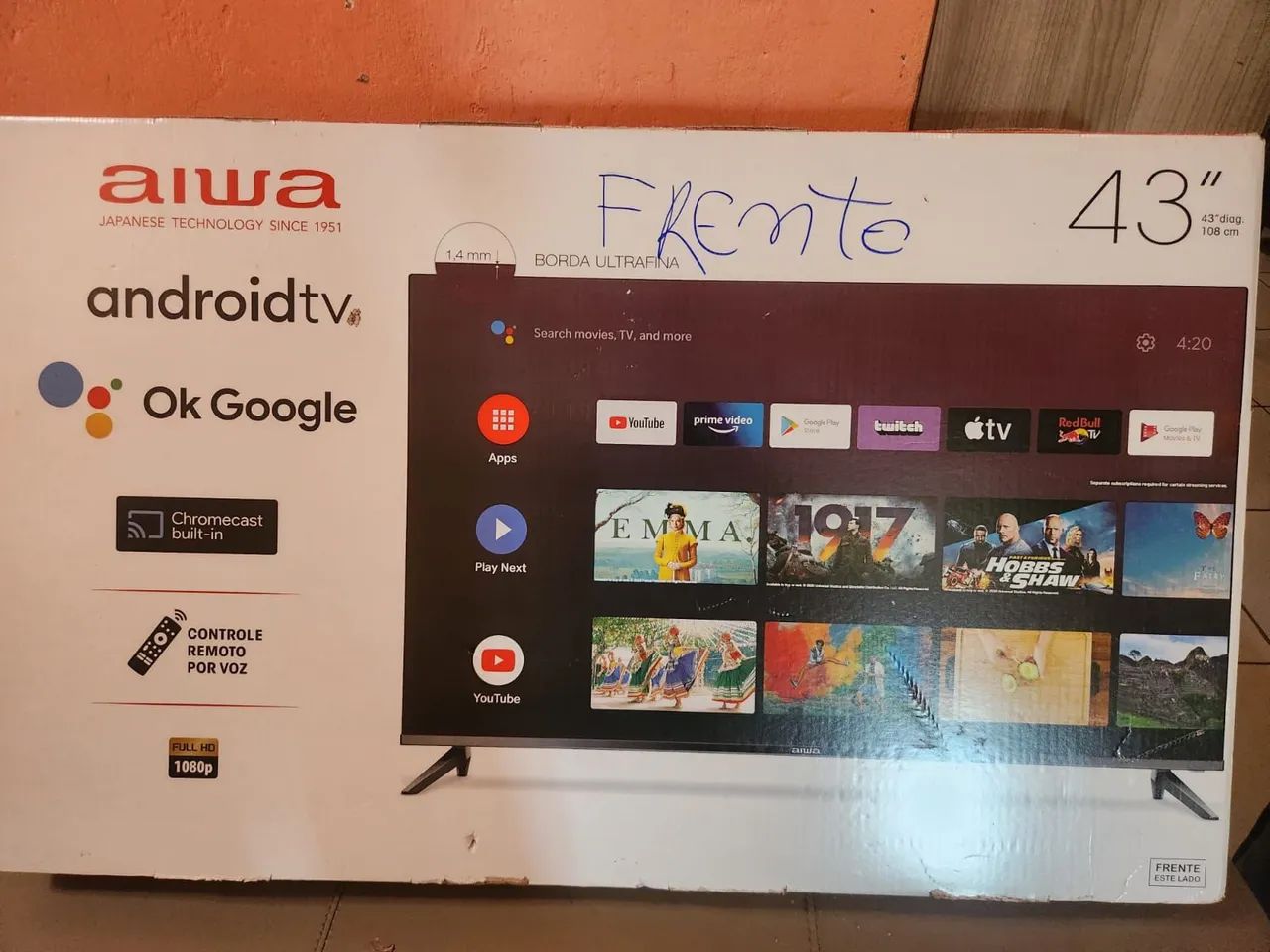 Vendo uma TV nova 43 polegadas aiwa