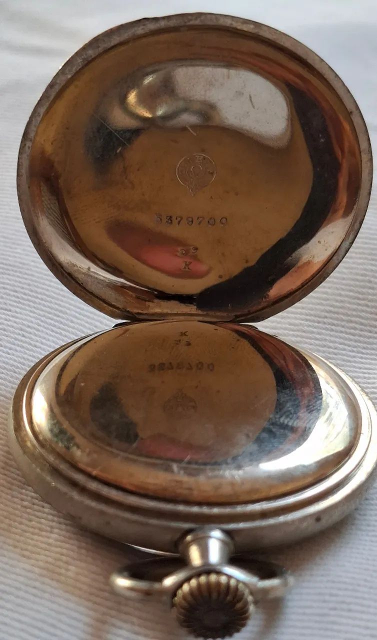 02 relógios de bolso antigos (suíços décadas de 1910 e 1920), marca OMEGA,  - Foto 3