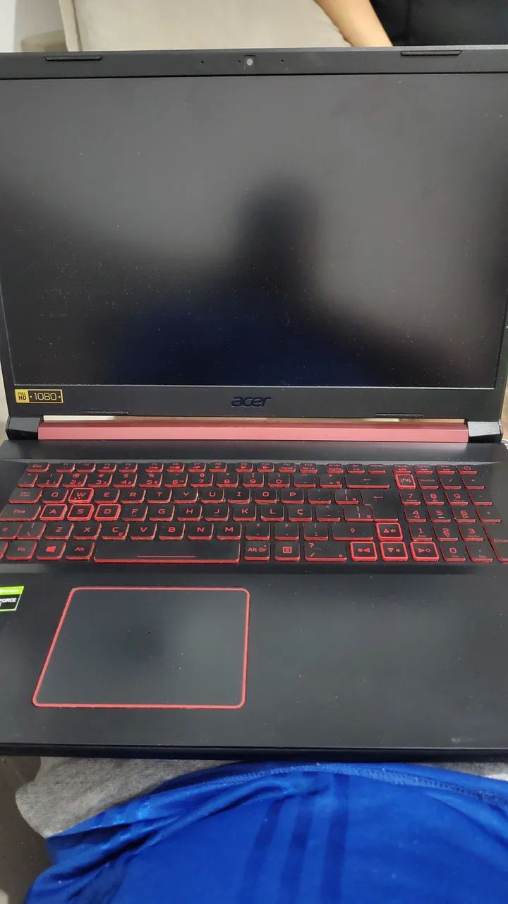 Notebook Acer nitro n18c4 retirada de peças tela 17 polegadas