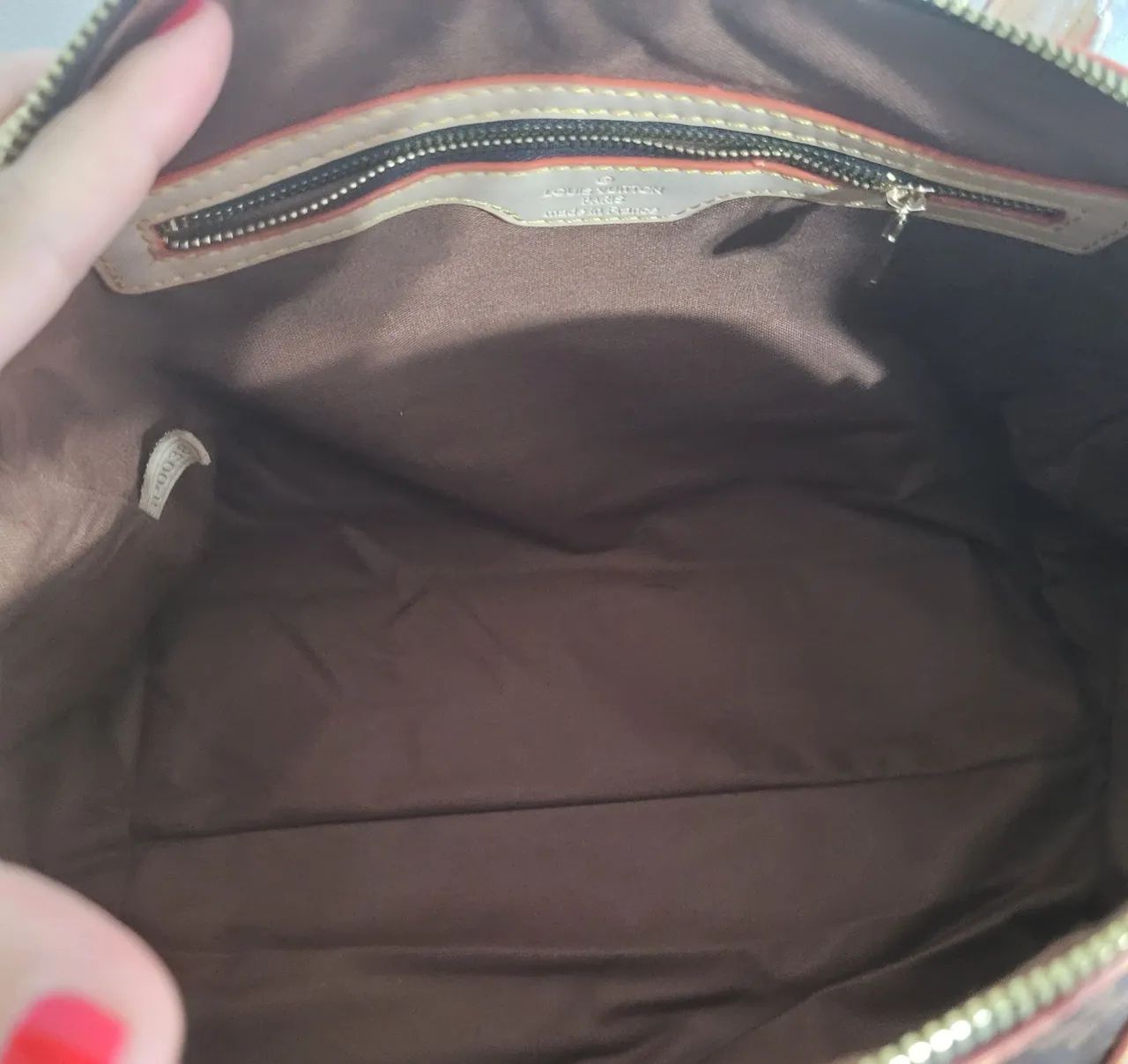 Bolsa grande lv marrom e bege  - Foto 5