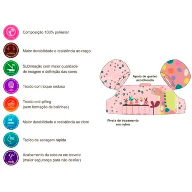 Boia Tripla Infantil Panda Pool Abelhinha B2 14 a 25kg - Foto 6