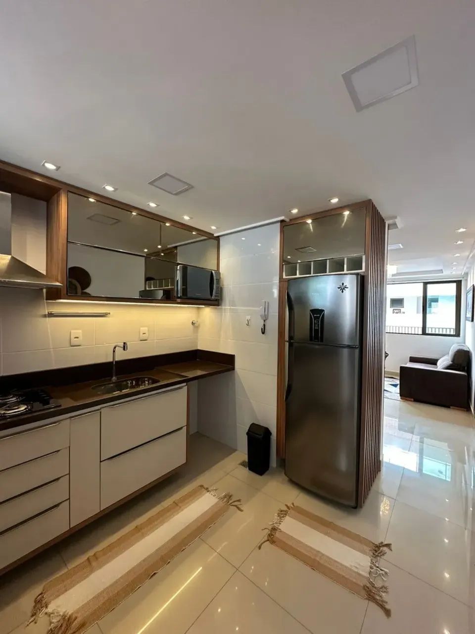 alugo apartamento de 1 quarto mobiliado - Foto 2