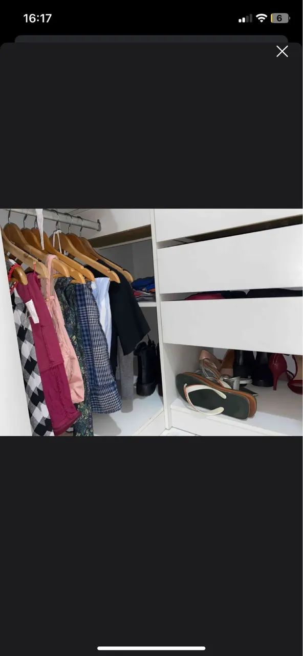 Guarda-roupa branco de canto (DESMONTADO) - Foto 2