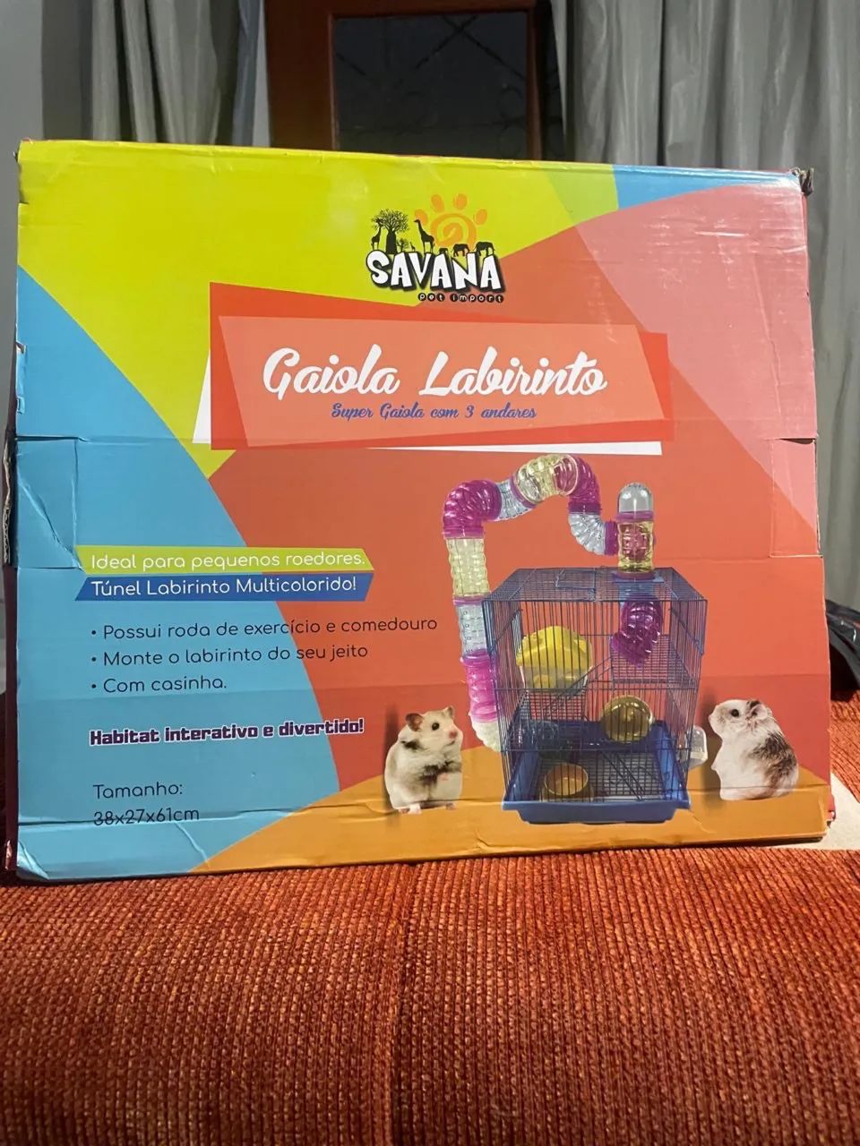 Gaiola Labirinto Super Gaiola com 3 Andares - Nova na Caixa