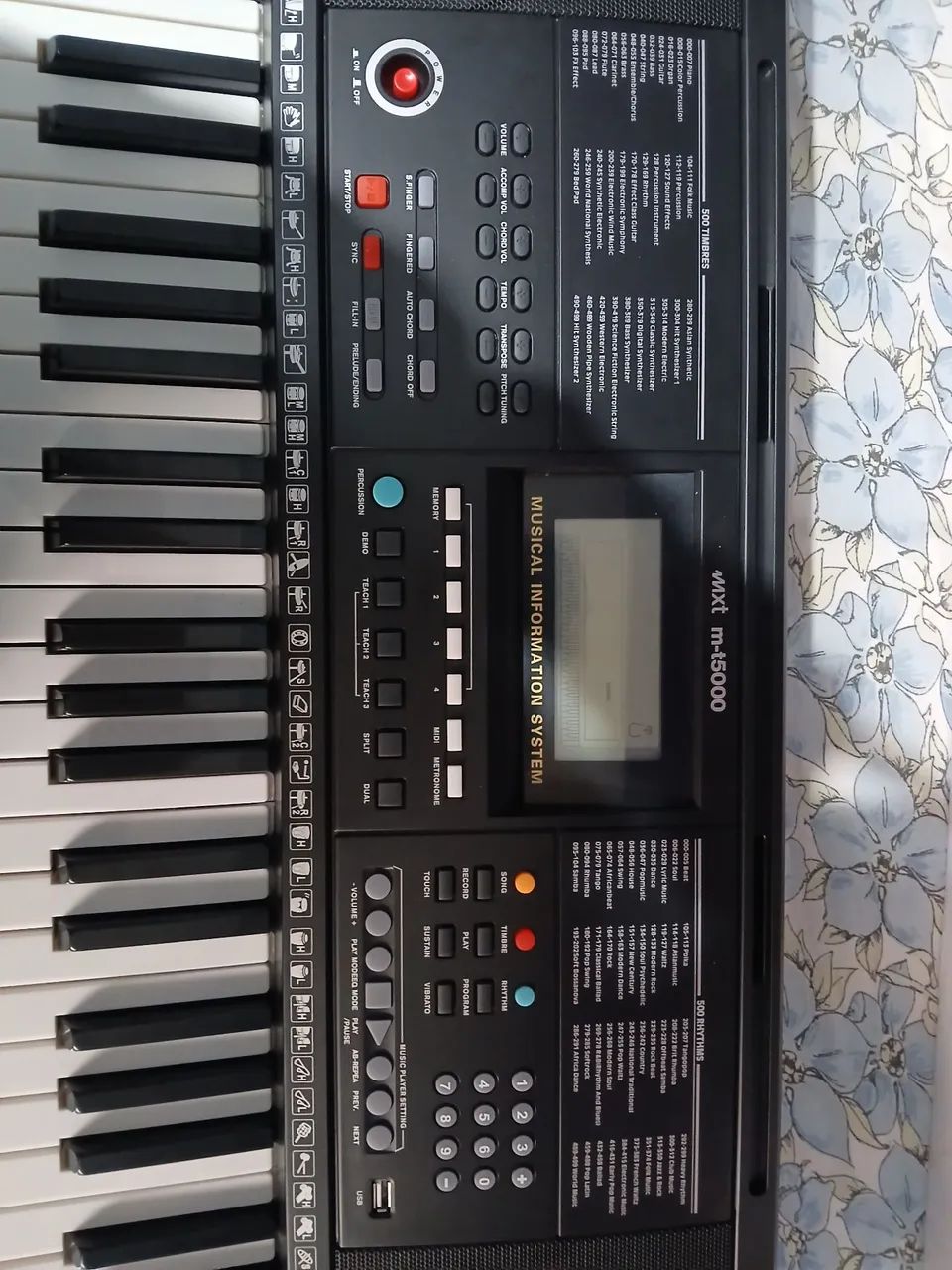 Teclado  musical  midi  mt5000 - Foto 5