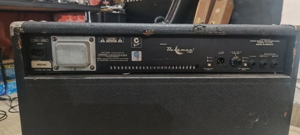 FENDER BASSMAN 100 - AMPLIFICADOR PRA CONTRABAIXO MADE IN MEXICO - Foto 4