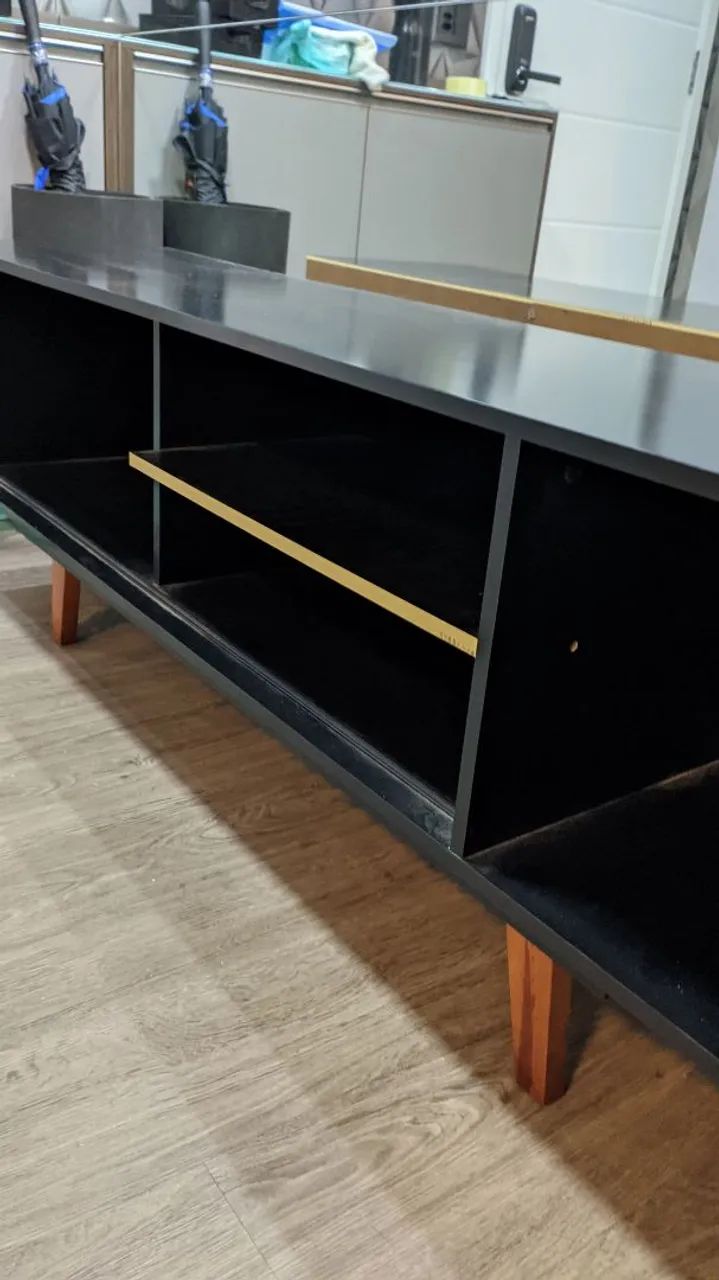 Rack para sala preto