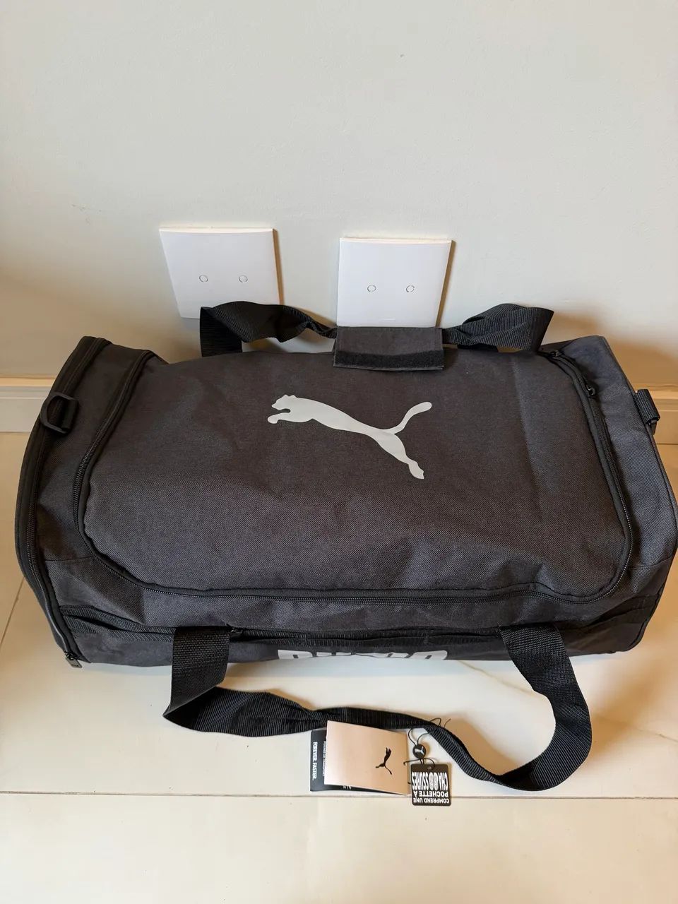 Bolsa Mala de Viagem PUMA Duffel Grande Preta Original - Foto 3
