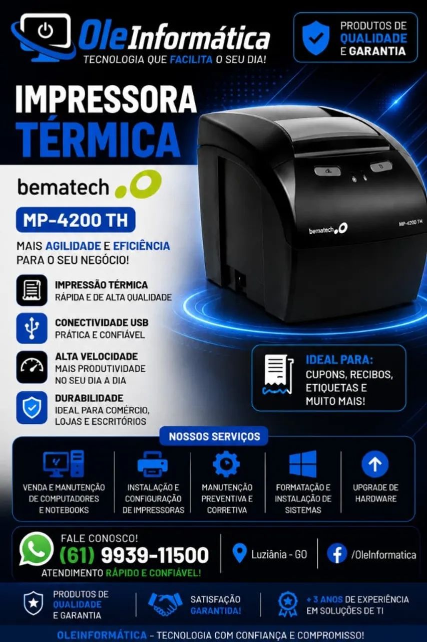 IMPRESSORA TERMICA BEMATECH