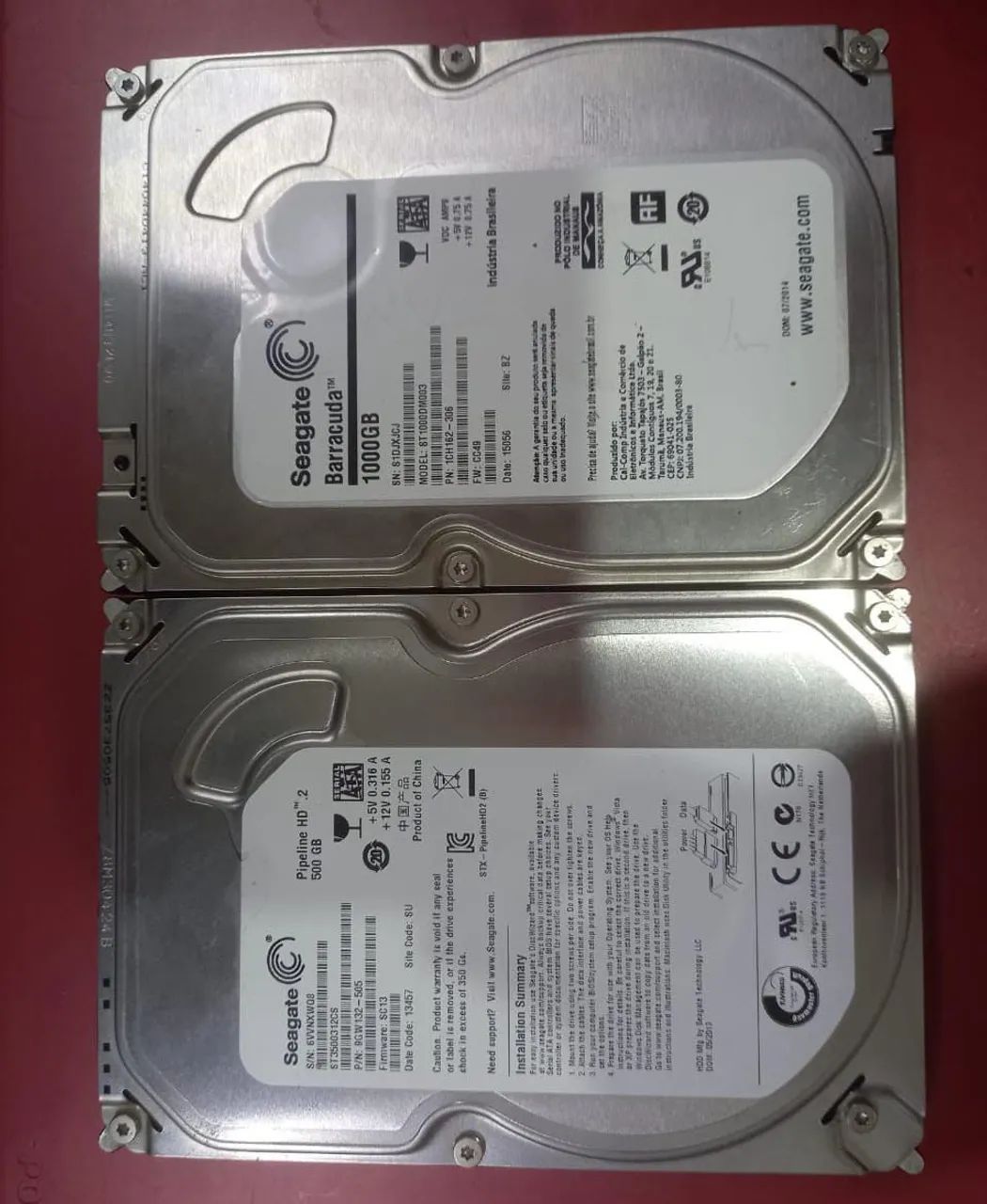 HD de 1TB E 500gb