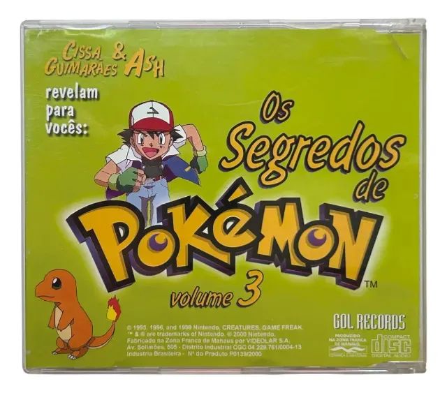 Os Segredos De Pokémon - Volume 3 - CD original