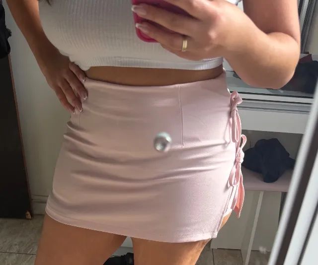 Short saia rosa  - Foto 3