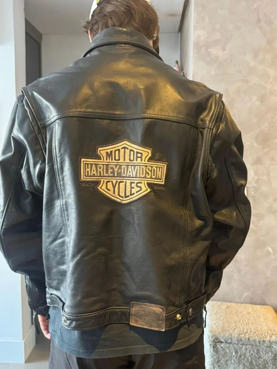 JAQUETA COURO LEGÍTIMO HARLEY DAVIDSON 