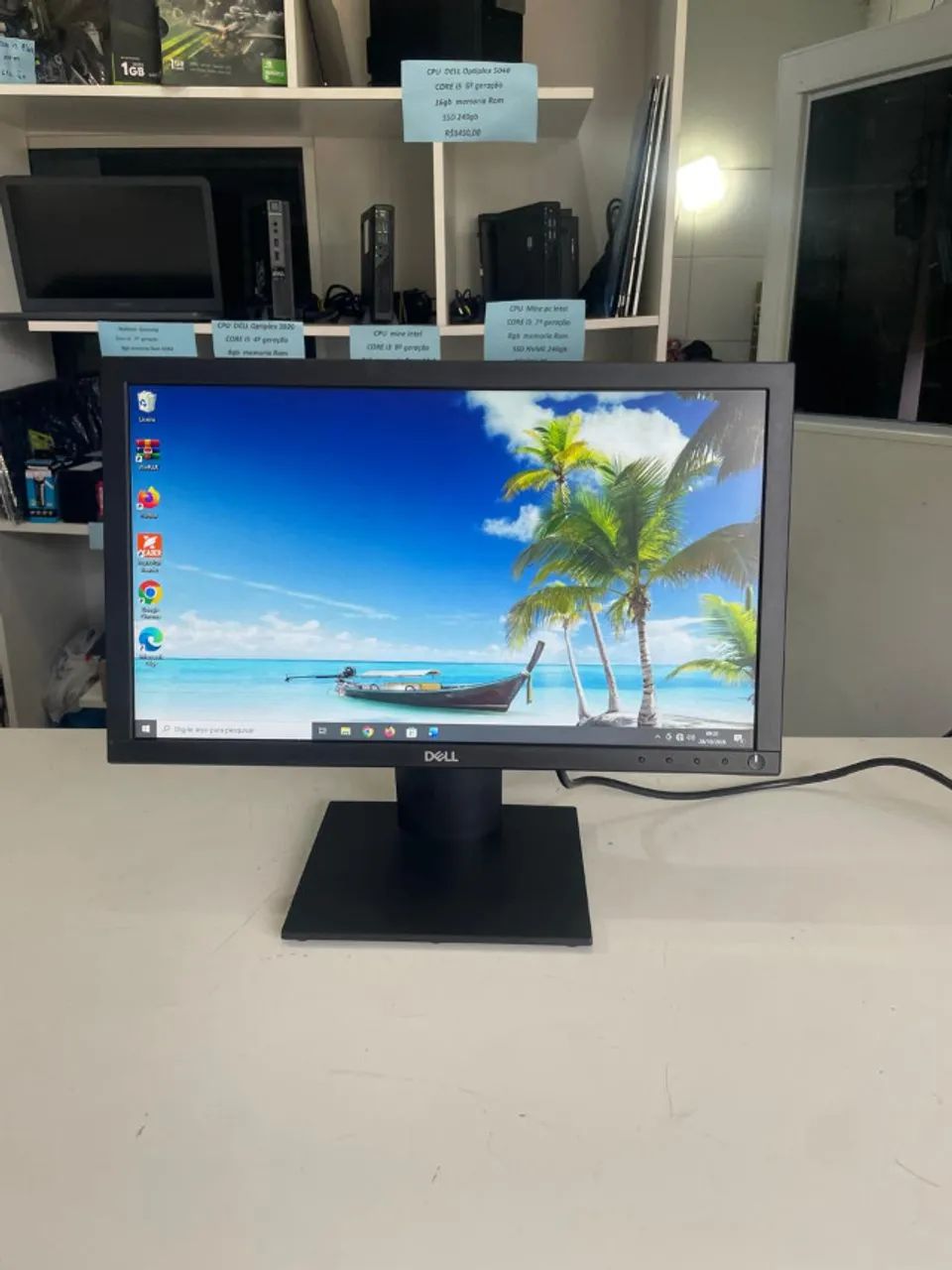 monitor dell 19  polegadas led displayport/vga/ funcionando perfeitamente  garantia e nf - Foto 5