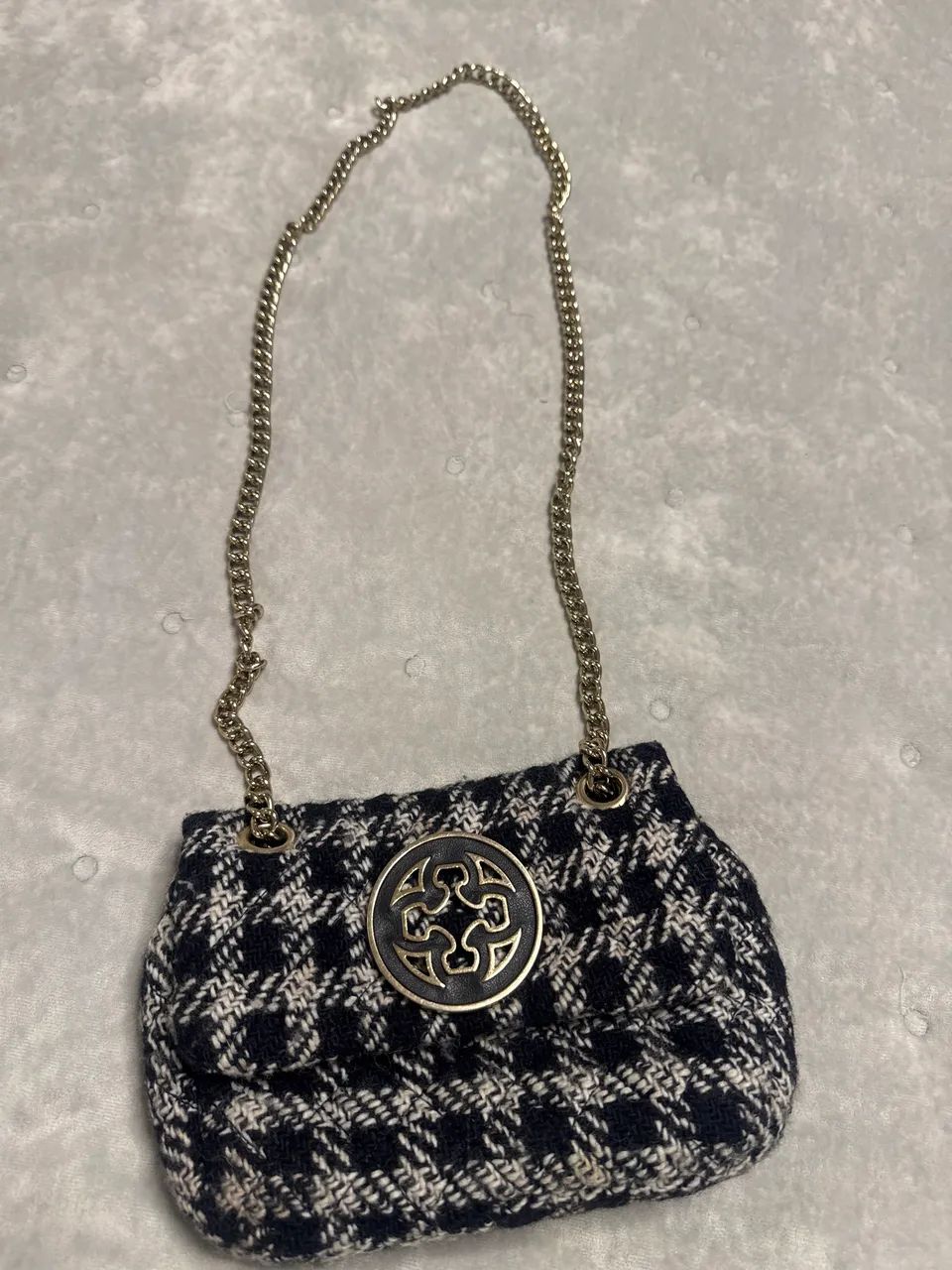 Bolsa Capodarte elegante tecido lã e couro interno  - Foto 2