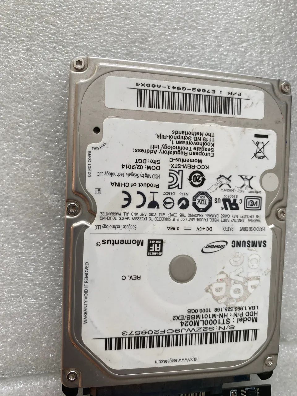 Hd de 1 terabyte Samsung
