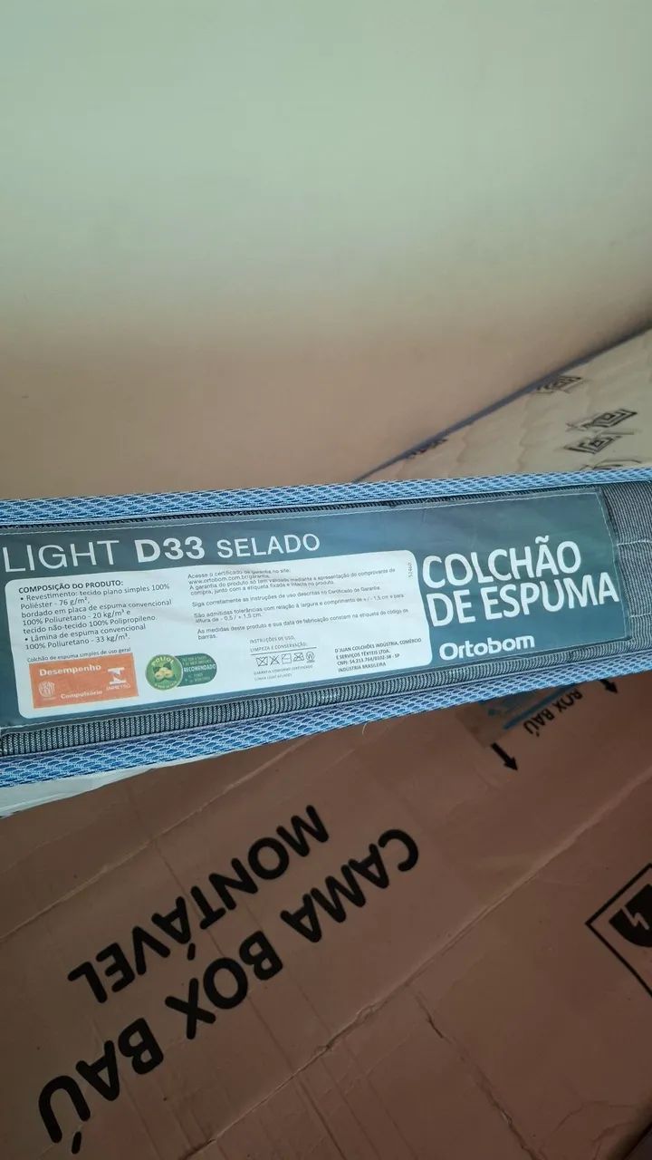 Cama solteiro com colchão Ortobom  - Foto 2