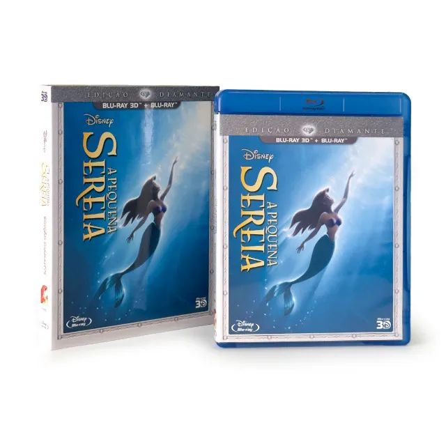 Blu-ray duplo 3D A Pequena Sereia