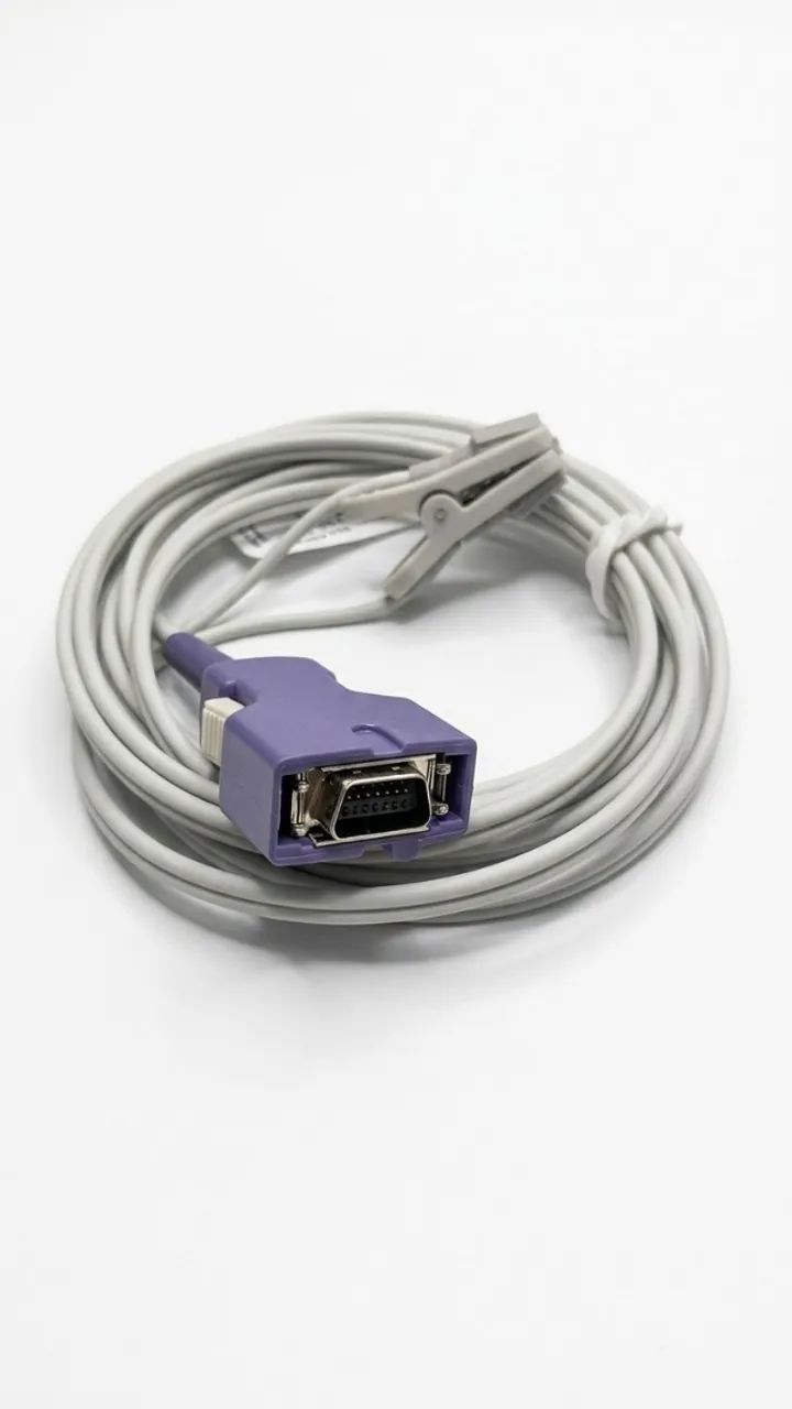 Sensor Spo2 Clip Orelha Compatível Nellcor Ncm 2.7m - Foto 2