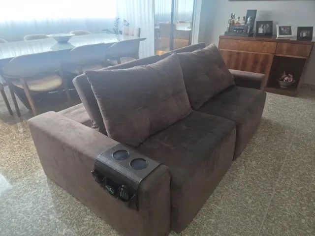 Sofá retrátil 3 lugares - Foto 4