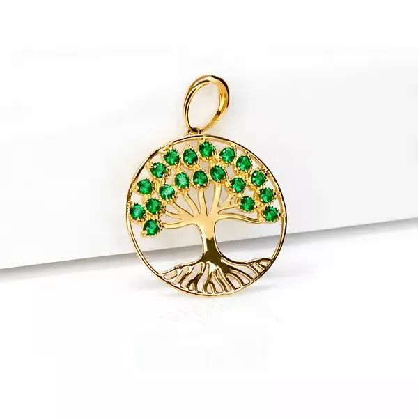 PINGENTE ARVORE DA VIDA OURO 18K - Foto 2
