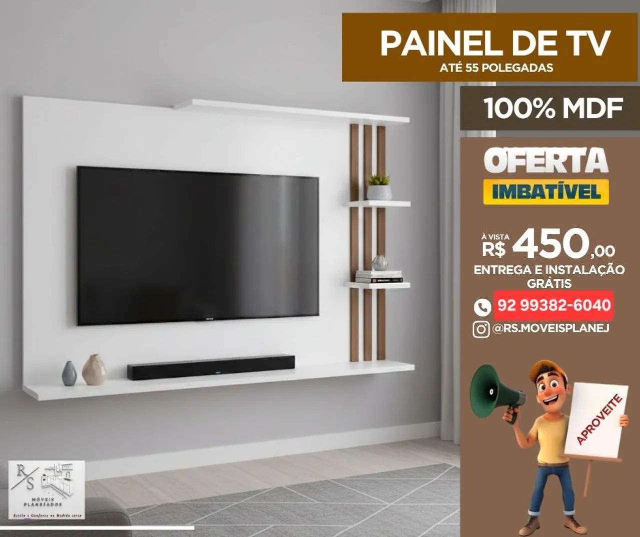 Painel de Tv ate 55 Polegadas - Foto 3