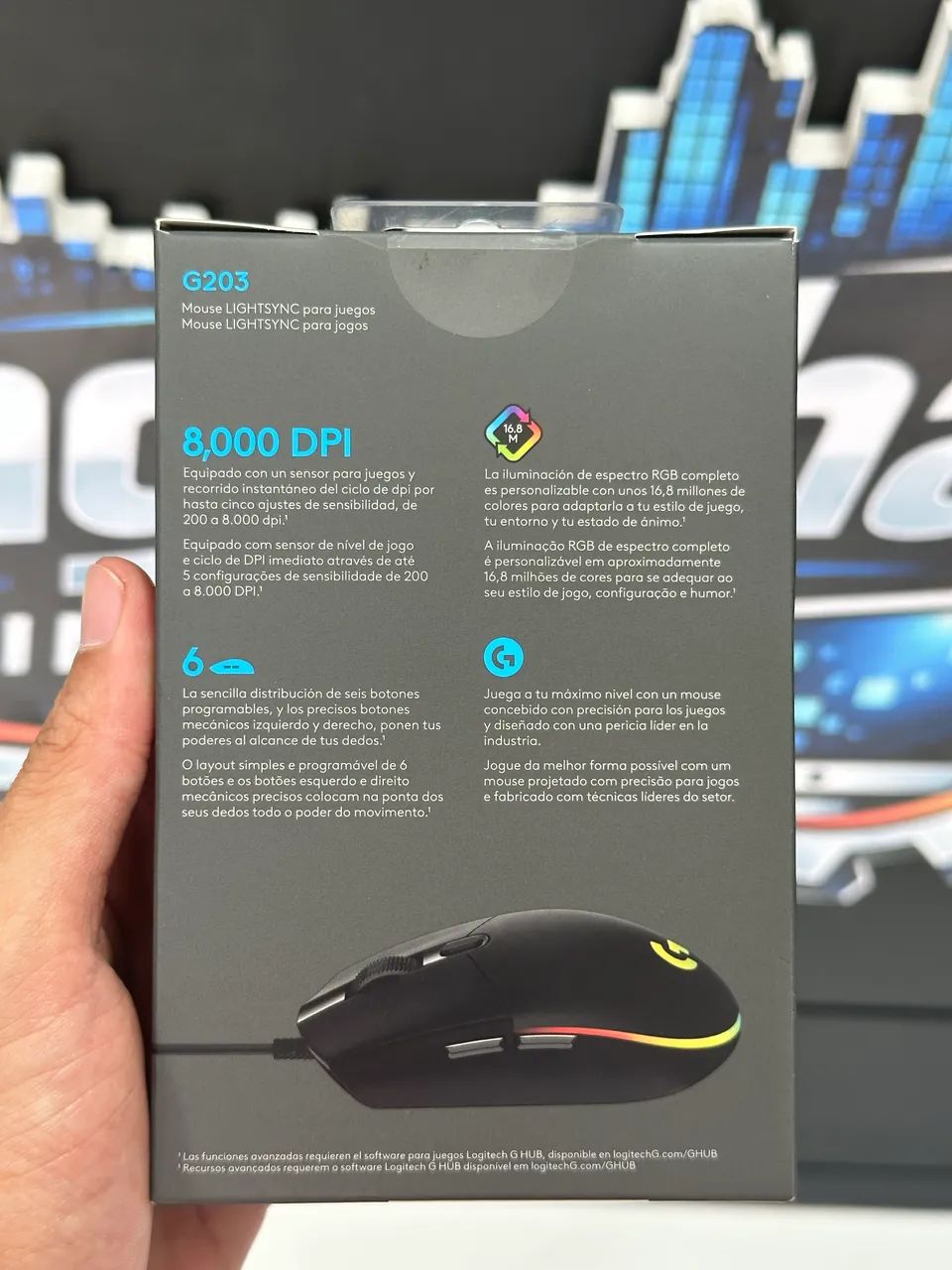 Mouse gamer g203 Logitech  - Foto 2