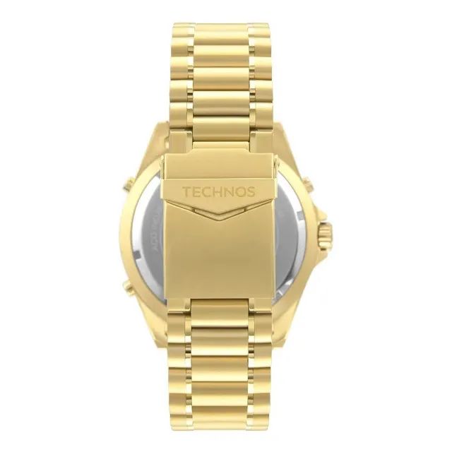Relógio dourado masculino technos skydiver wt205fl-4b - Foto 2