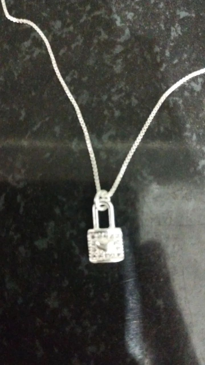 Cordao Prata 925 + Pingente - Foto 2