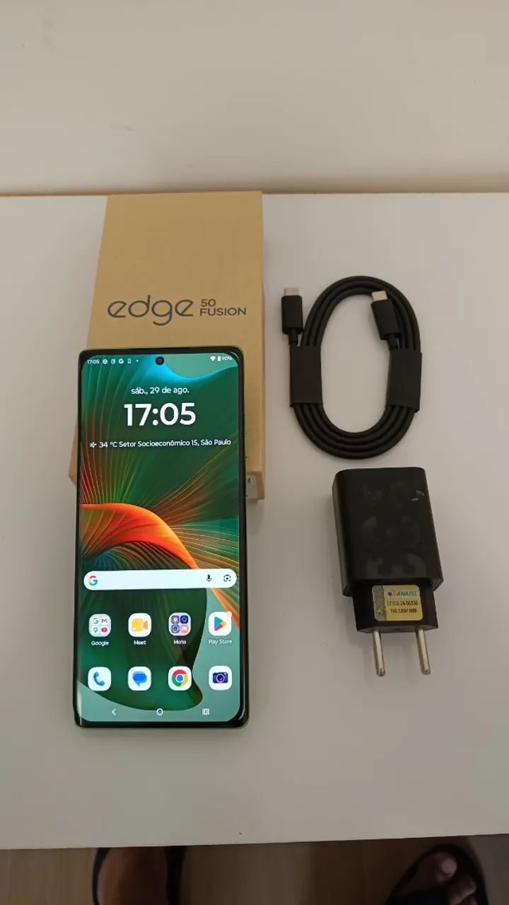 Motorola Edge 50 Fusion 5G 256GB Tela: 6,7 polegadas pOLED