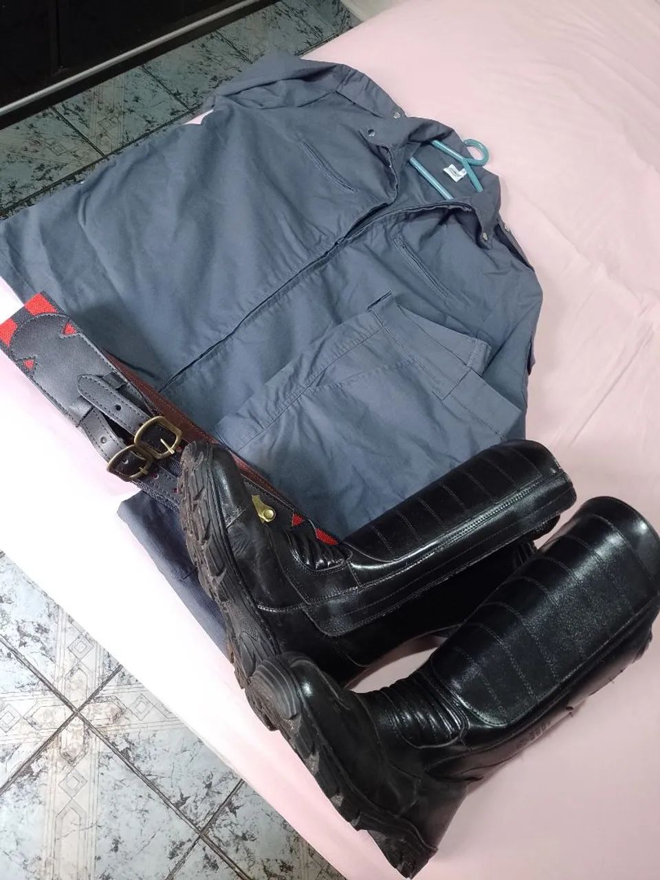 Farda bombeiro civil tamanho 2 bota 42