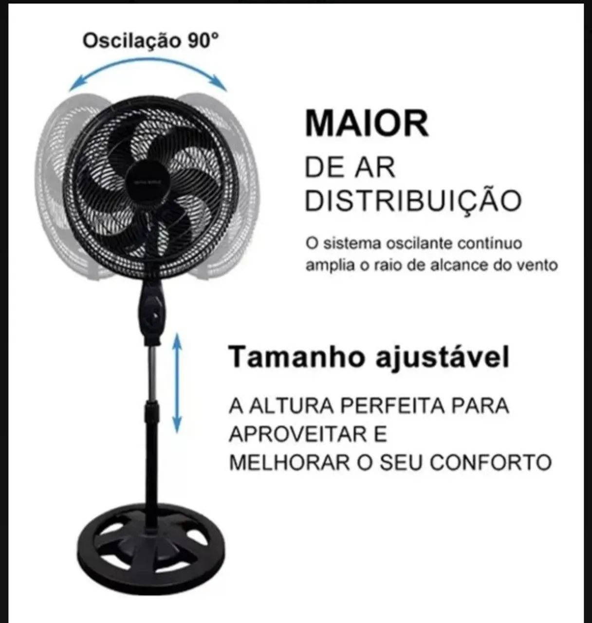 Ventilador de coluna 6 pás  - Foto 3